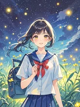 A girl wearing JK uniform
