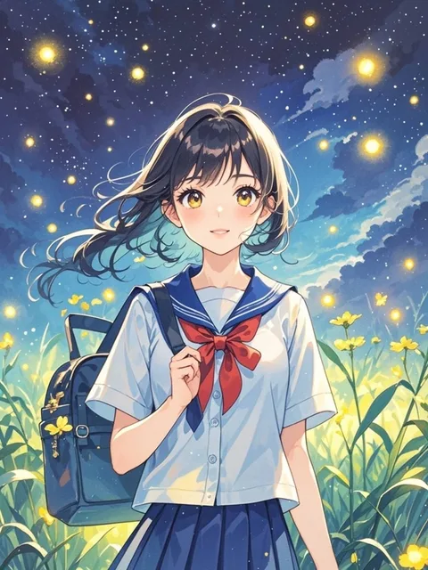 A girl wearing JK uniform