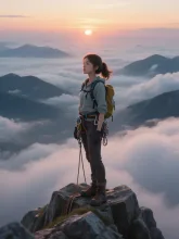 山頂からの絶景…雲海