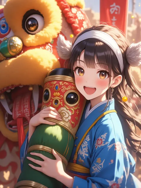 異国の獅子舞になってるよ><
