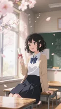 教室ラストシーン×やさしい春光