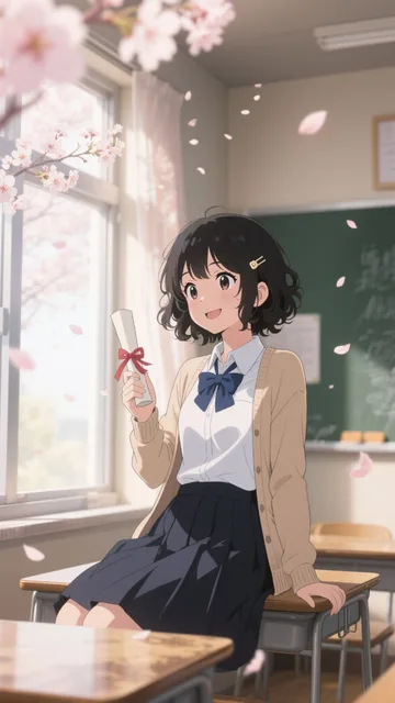 教室ラストシーン×やさしい春光