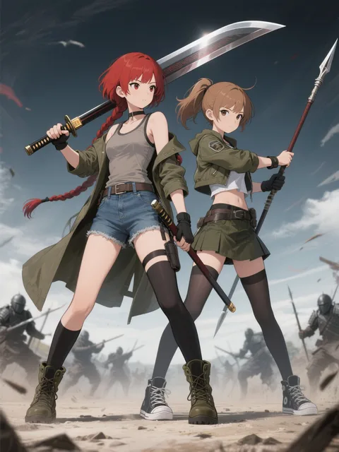 双子と戦場