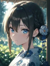 軒先の雨宿り·初夏チャレンジ の投稿作品