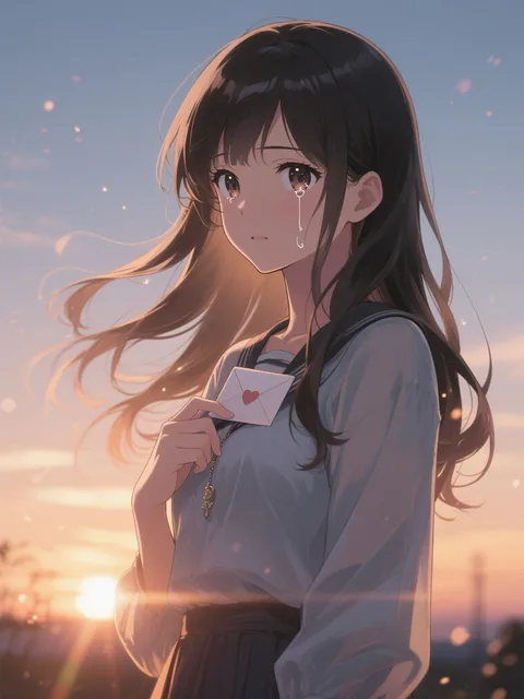 a beautiful anime girl… - 君のことだけ考えてた