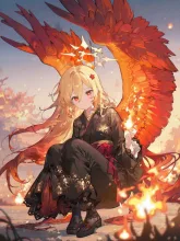 不死鳥の少女 — SUPP ジェペさんのAIイラスト