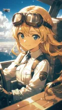 女性パイロット·大空を制す、凛々しい翼 の投稿作品