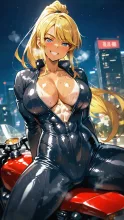 真夏のライダーガール·風を切る、孤高の横顔 の投稿作品