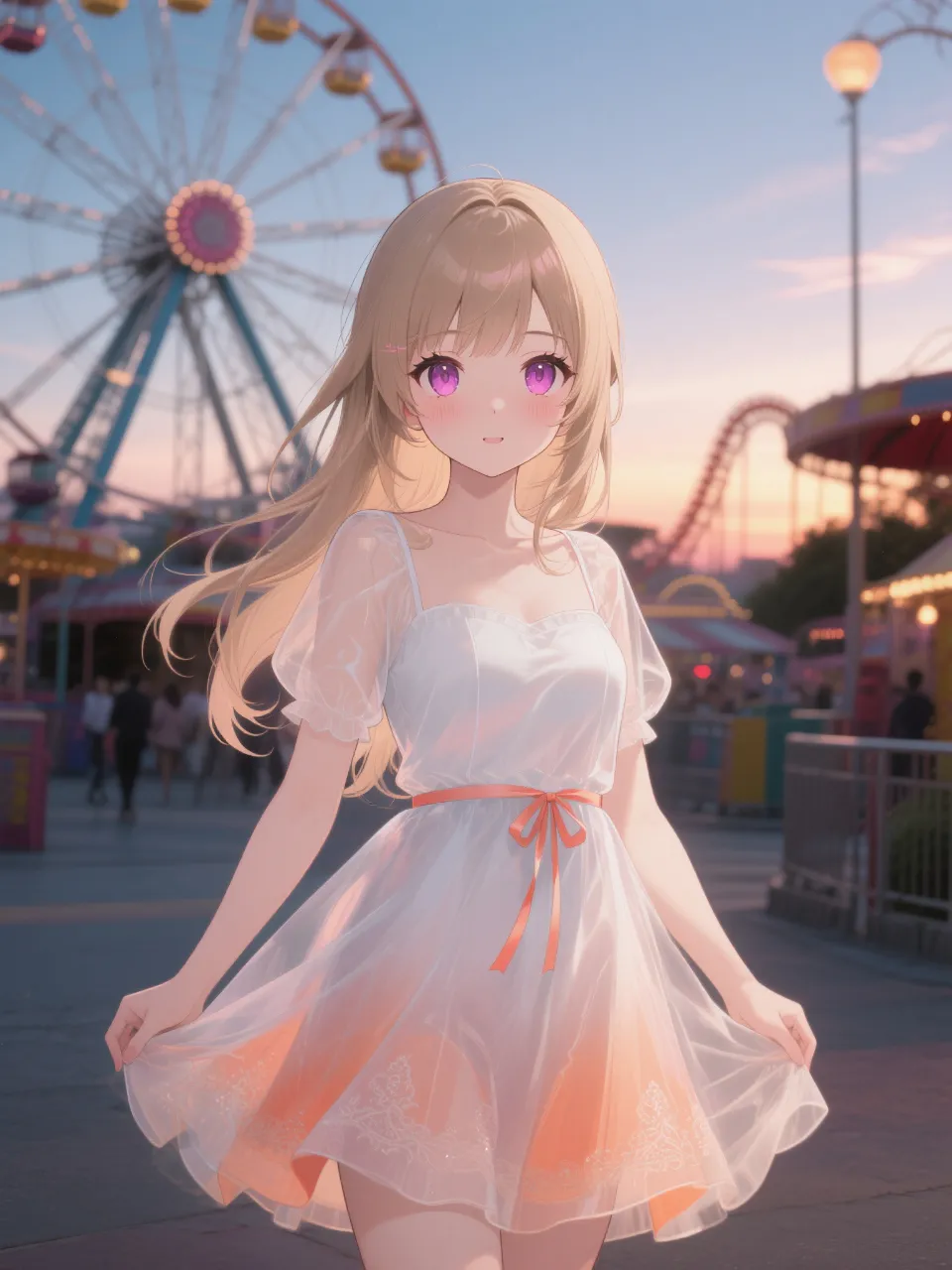 遊園地の陽子