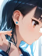 ピアス·髪を耳にかけて の投稿作品