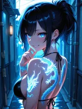 光るタトゥー