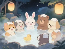 みんなと温泉♨️