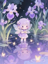 花菖蒲の咲く池·初夏チャレンジ の投稿作品