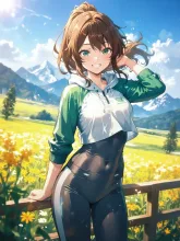 真夏の山ガール·頂で弾ける、健康的な色気 の投稿作品