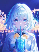 夜 — 青いイルカさんのAIイラスト