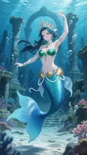 海底神殿で跳ねる