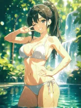 滝で納涼10