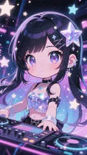 画像生成チャレンジ·DJガール☆挙手 の投稿作品