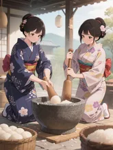 餅つき
