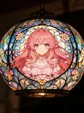 ステンドグラスの中に
