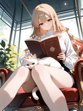 シロちゃんと読書