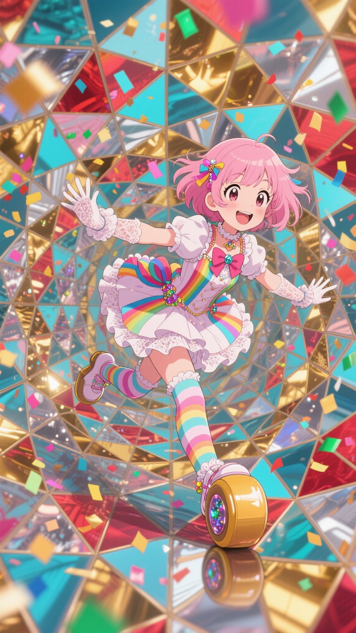 カラフル紙吹雪万華鏡