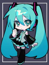 ちびキャラ風カートゥーン 初音ミク