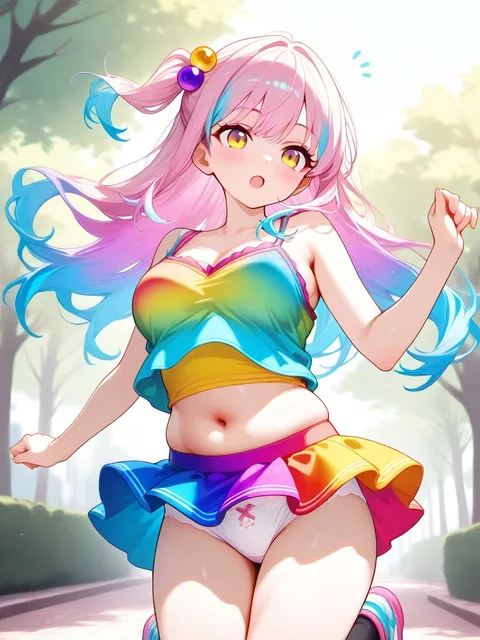 カラフルなヘアNo.3