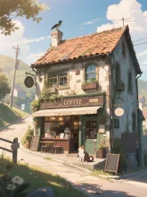 坂の上の喫茶店