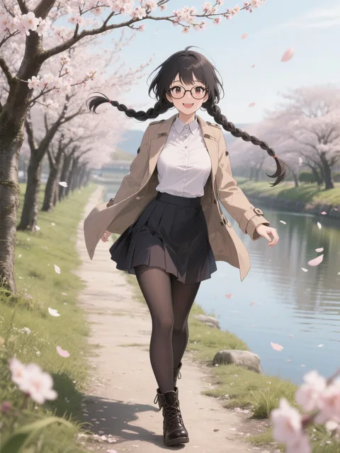 「穂蔵 灯子(ほのぐら とうこ)」梅並木を散歩する