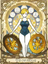 WHEEL OF FORTUNE エリー — タロットカードのAIイラスト|SUPPART