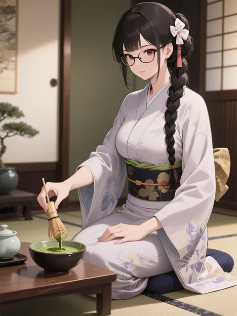 「穂蔵 灯子(ほのくら とうこ)」茶道をする