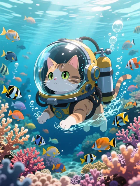 水中イラスト