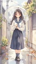 S 滲彩のメロディー — セーラー服のAIイラスト|SUPPART