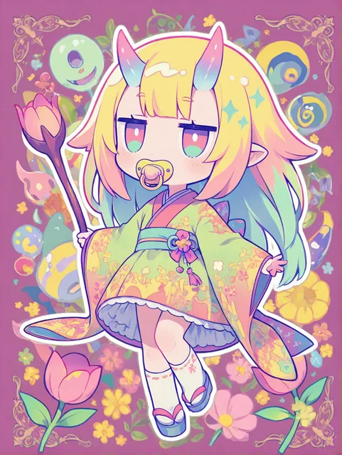 春を待ちわびる鬼の子