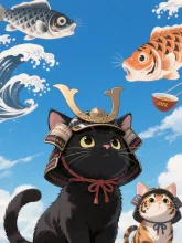 端午の節句にゃ🎏