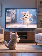 可愛いネコちゃんがいる～ฅ^•ω•^ฅ