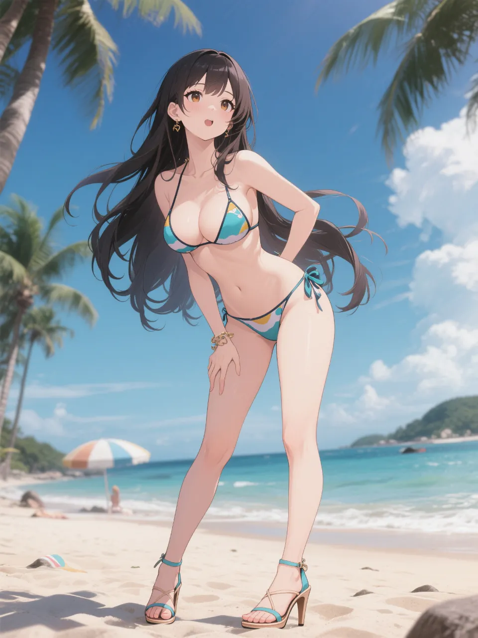 南国ビーチで