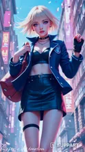 An excited cyber schoolgirl after school