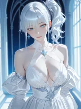 月明かりの下で