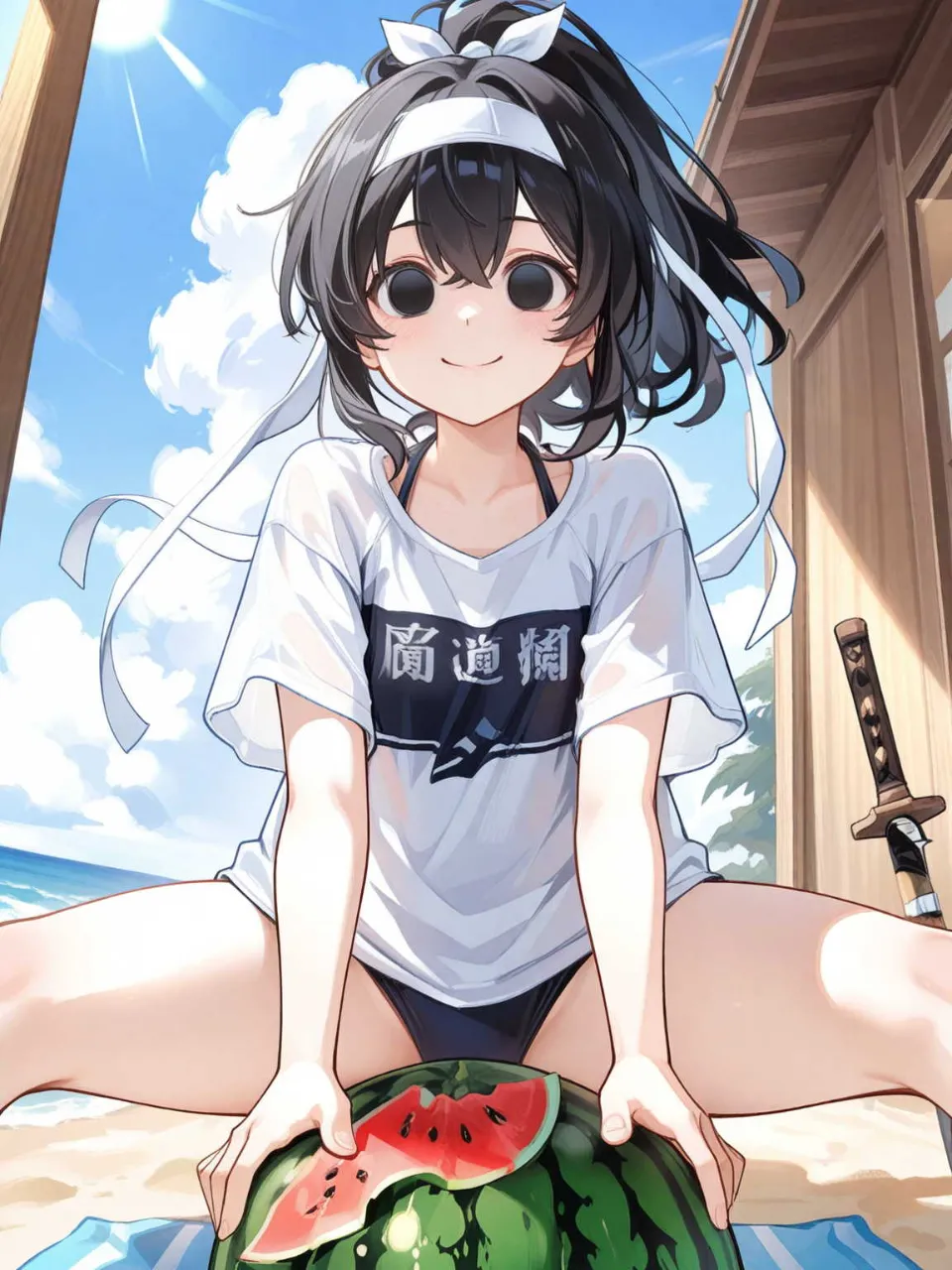 皮の薄いスイカ