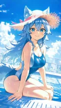 真夏の競泳水着·水しぶきと、まぶしい青春 の投稿作品