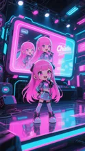 未来のピンク髪娘💕アイドルになっちゃったよ❤️ — 美波💕さんのAIイラスト