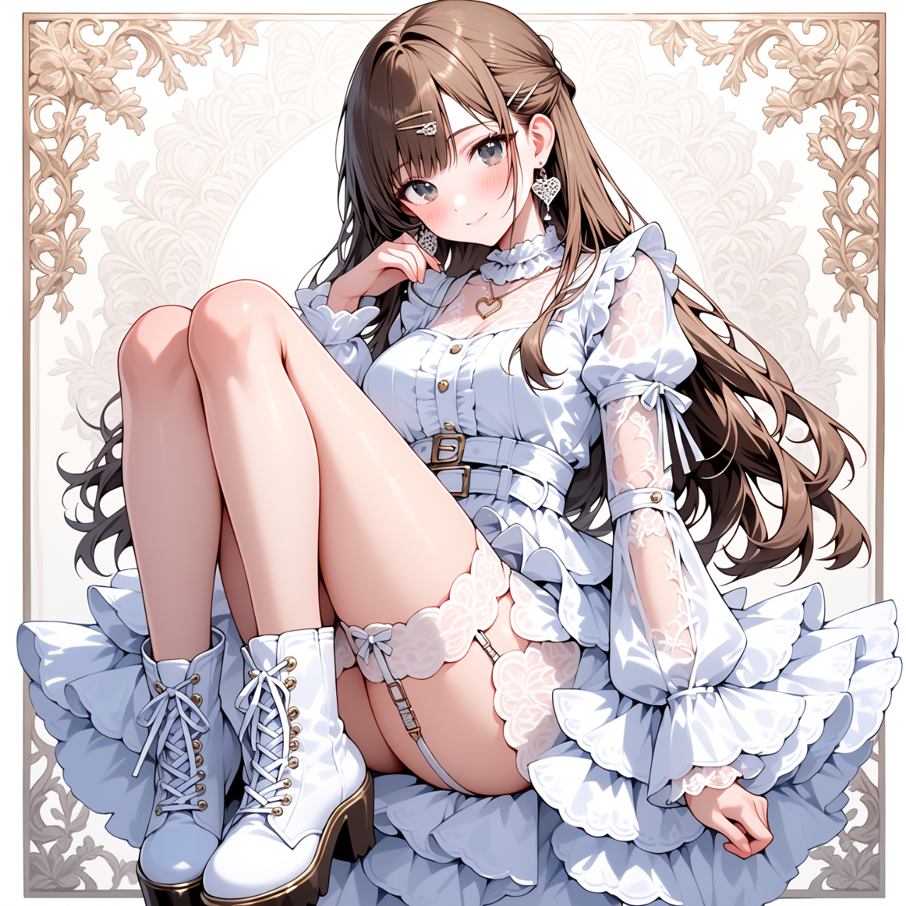 ゴスルロリファッションドレス姿