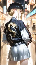 スカジャン女子！