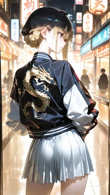 スカジャン女子!