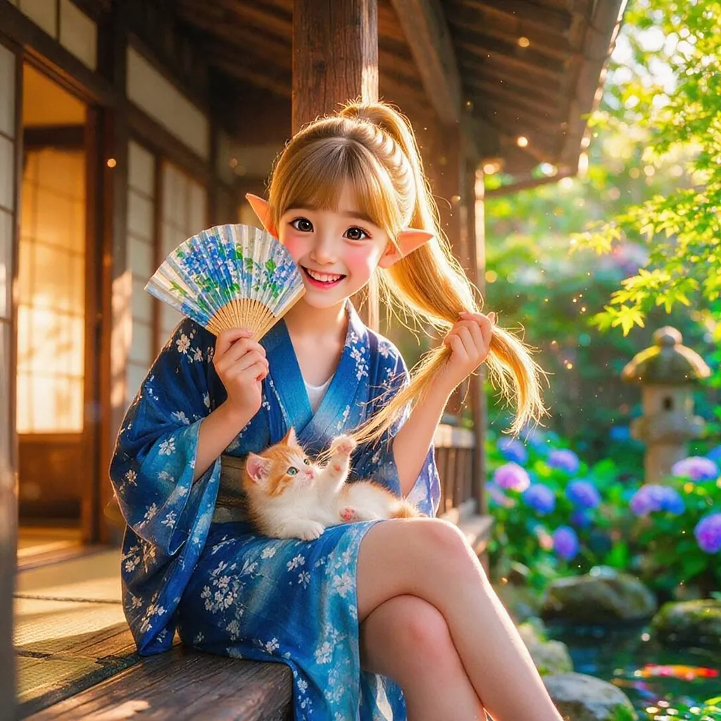 残夏の縁側にて