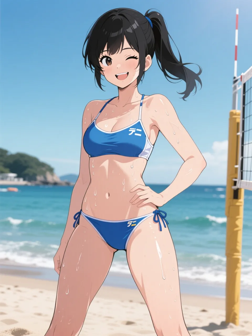 女子ビーチバレー部の女子高生 — 衛宮士郎さんのAIイラスト