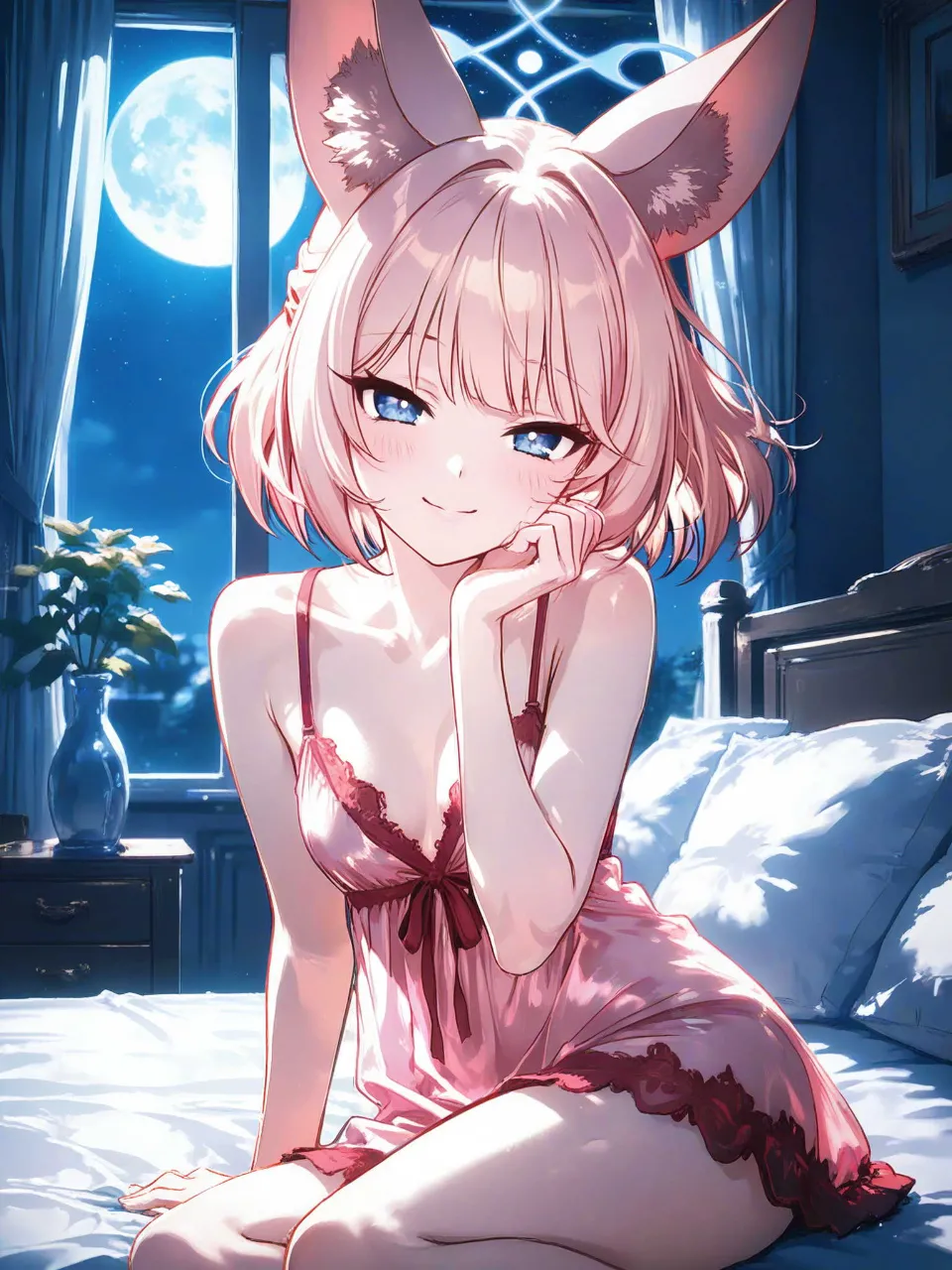 ネグリジェ姿のニコ