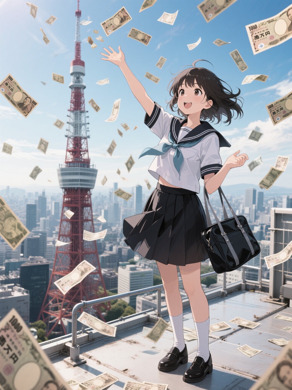 お札ばら撒き事件